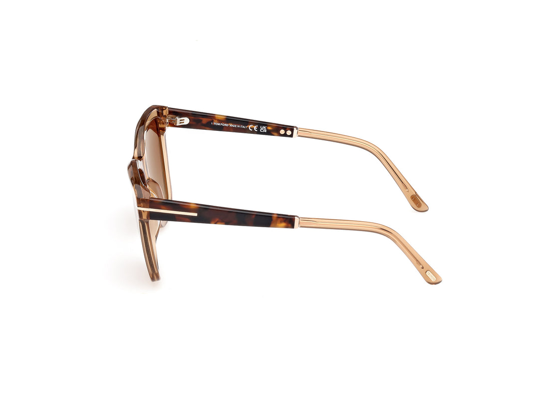 Gafas de sol tom ford ft1087 lucia 45f marron square femenino talla 54mm - Vista de detalle