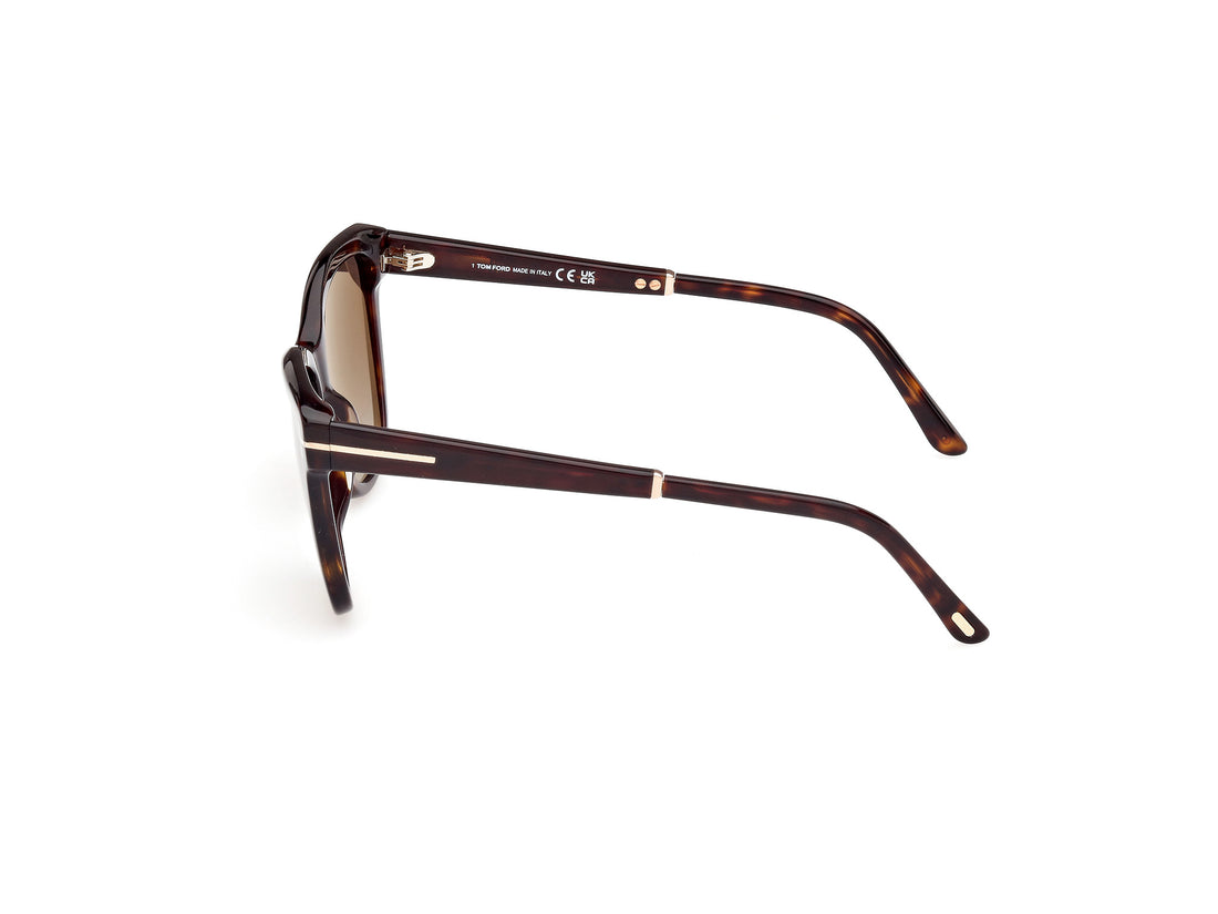 Gafas de sol tom ford ft1087 lucia 52h havana square femenino talla 54mm - Vista de detalle