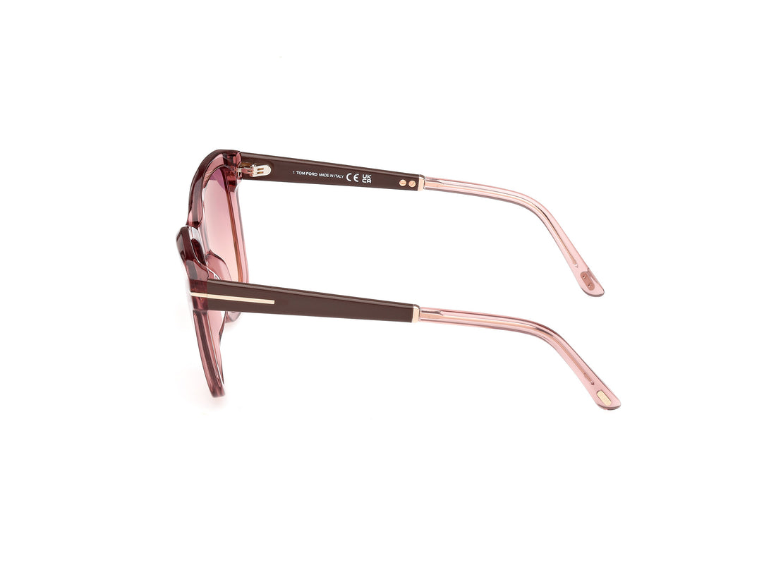 Gafas de sol tom ford ft1087 lucia 72z rosa square femenino talla 54mm - Vista de detalle