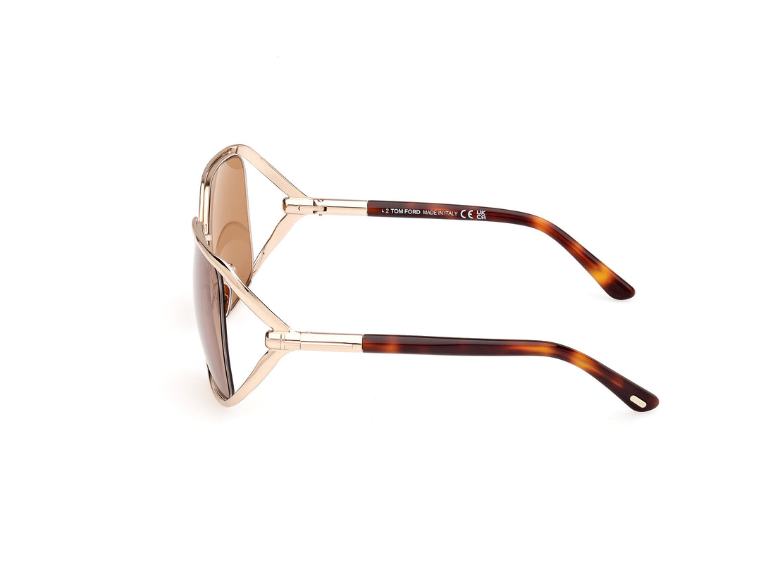 Sonnenbrillen tom ford ft1092 goldie 28e dorado femenino größe 60mm - Detailansicht