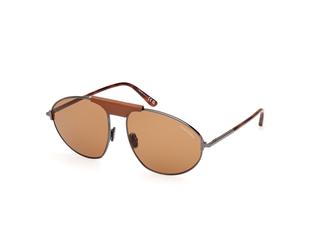 Gafas de sol tom ford ft1095 08e gris pilot masculino talla 60mm - Vista principal