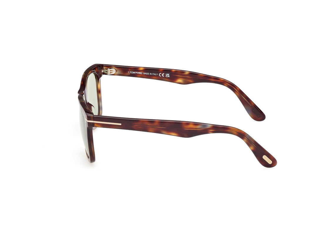 Gafas de sol tom ford ft1099 56n havana square masculino talla 52mm - Vista de detalle