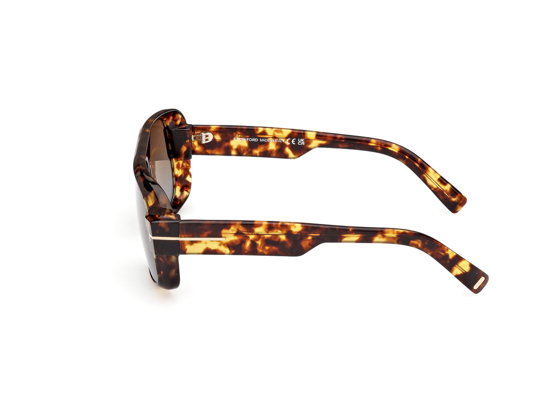 Gafas de sol tom ford ft1101 52f havana navigator masculino talla 58mm - Vista de detalle