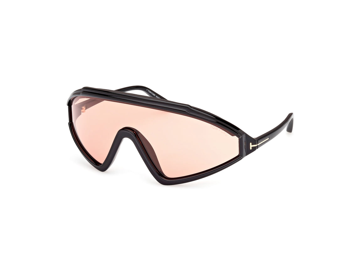 Gafas de sol tom ford ft1121 lorna 01e negro shield masculino talla 0mm - Vista principal