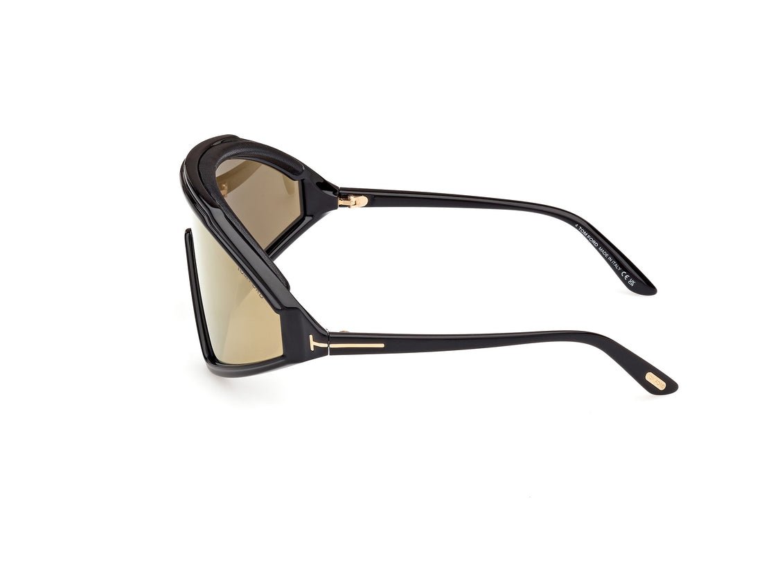 Sonnenbrillen tom ford ft1121 lorna 01g negro shield masculino größe 0mm - Detailansicht