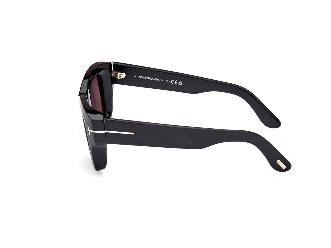Gafas de sol tom ford ft1154 ilias 01a negro square masculino talla 50mm - Vista de detalle