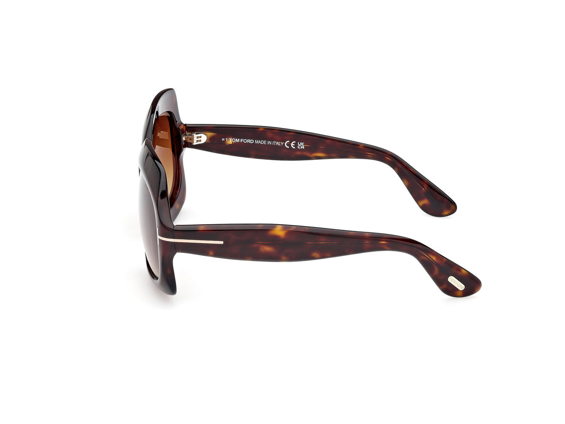 Sonnenbrillen tom ford ft1155 ren 52f havana geometric femenino größe 60mm - Detailansicht