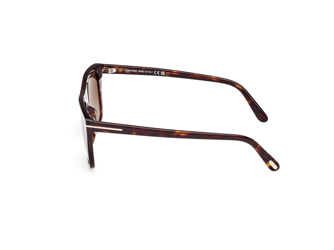 Gafas de sol tom ford ft1175 aslan 52b havana rectangular masculino talla 56mm - Vista de detalle