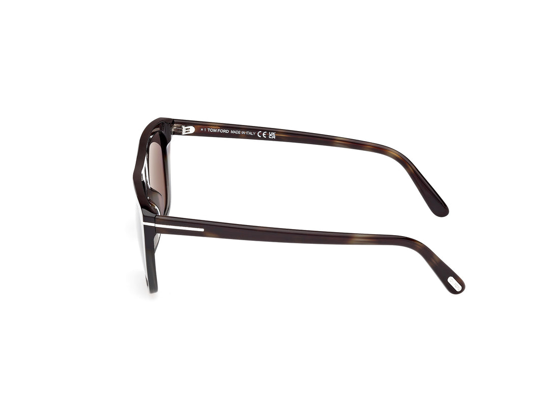 Gafas de sol tom ford ft1175 aslan 55a havana rectangular masculino talla 56mm - Vista de detalle