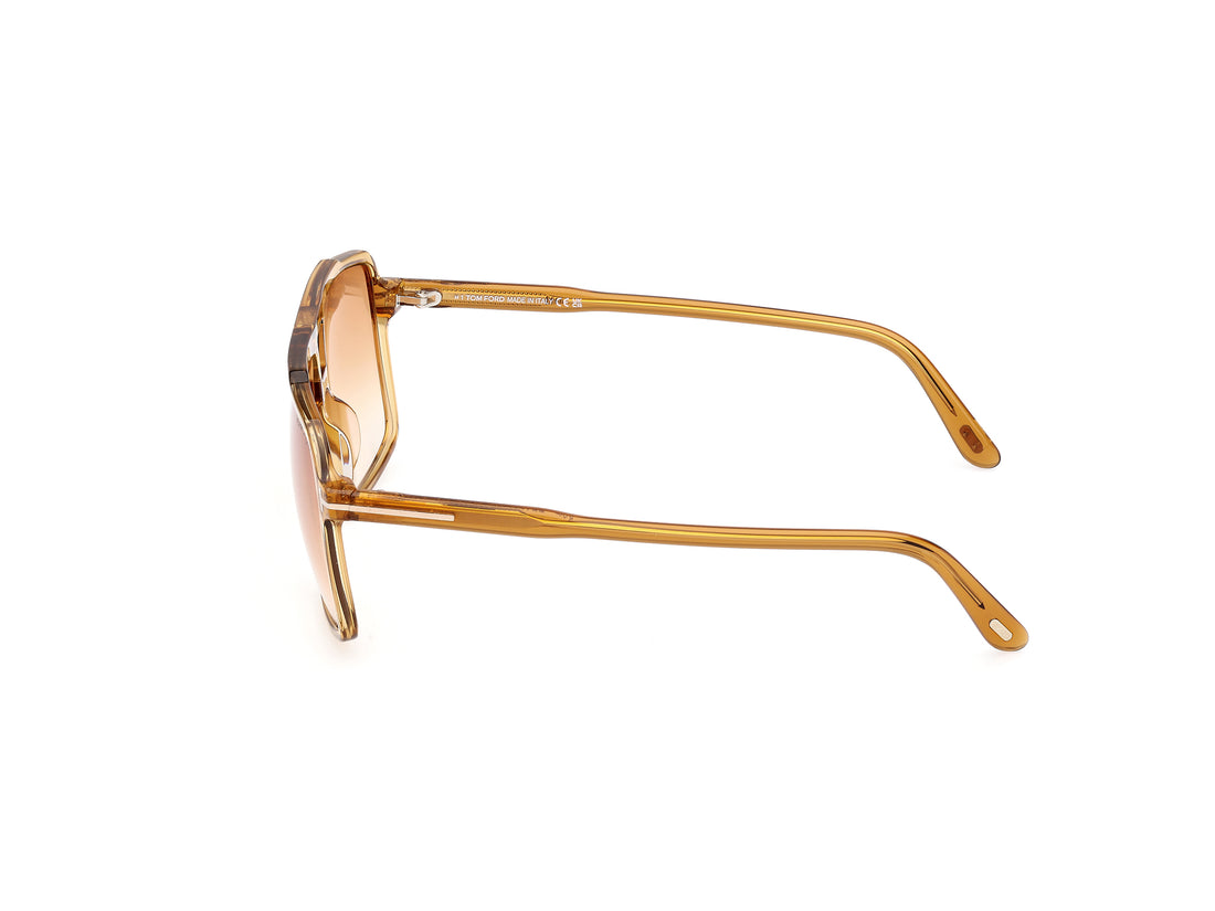 Occhiali da sole tom ford ft1177 kemp 39f amarillo navigator masculino taglia 59mm - Vista dettagliata