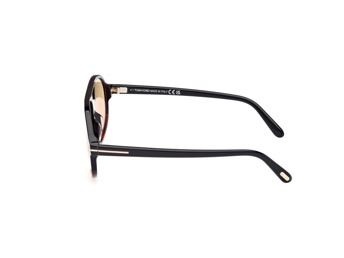 Gafas de sol tom ford ft1178 erol 56e havana pilot masculino talla 58mm - Vista de detalle