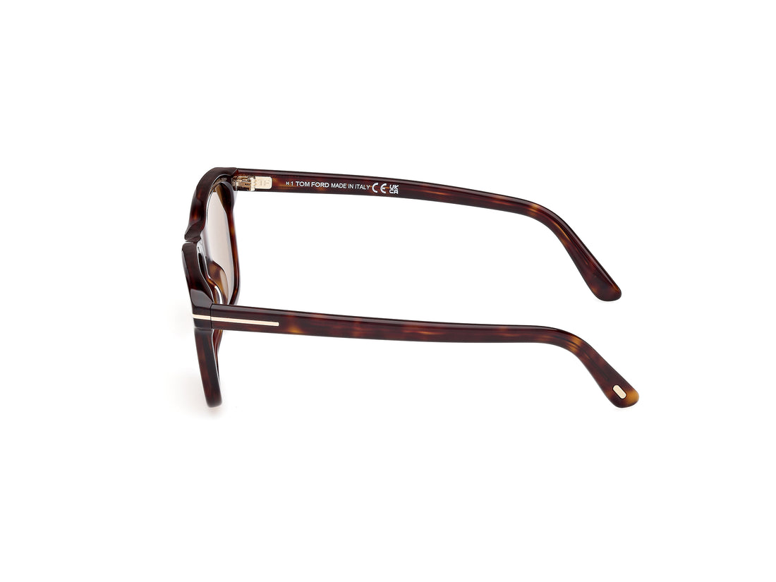 Occhiali da sole tom ford ft1179 barron 52e havana square masculino taglia 54mm - Vista dettagliata