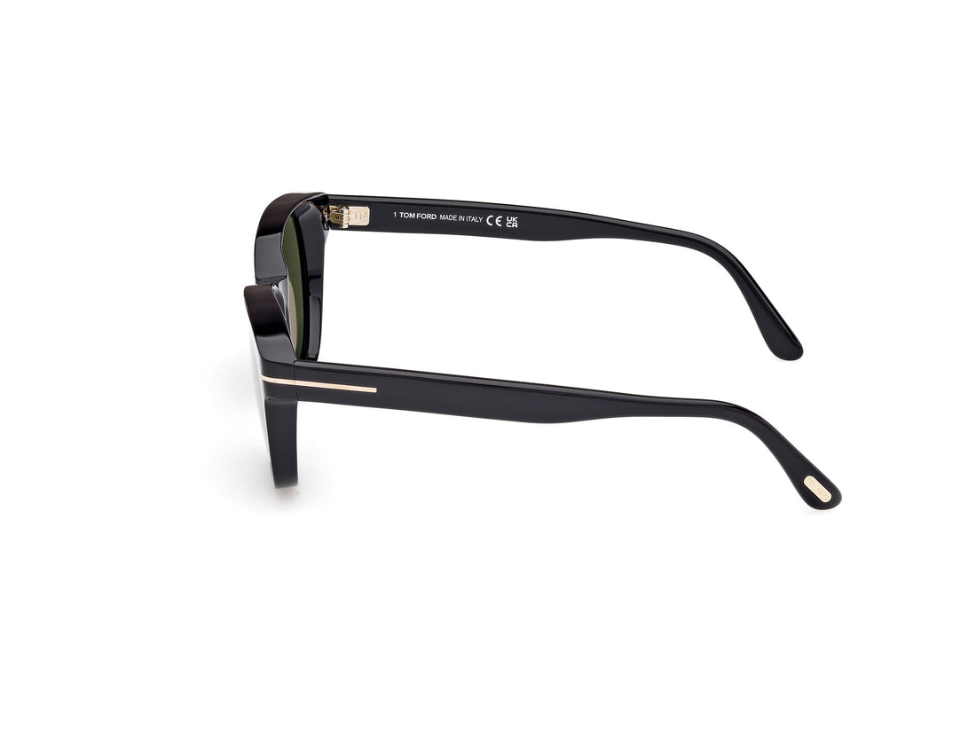 Gafas de sol tom ford ft1180 mert 01n negro round masculino talla 53mm - Vista de detalle