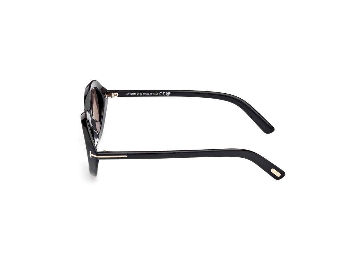 Gafas de sol tom ford ft1186 01a negro oval unisex talla 51mm - Vista de detalle
