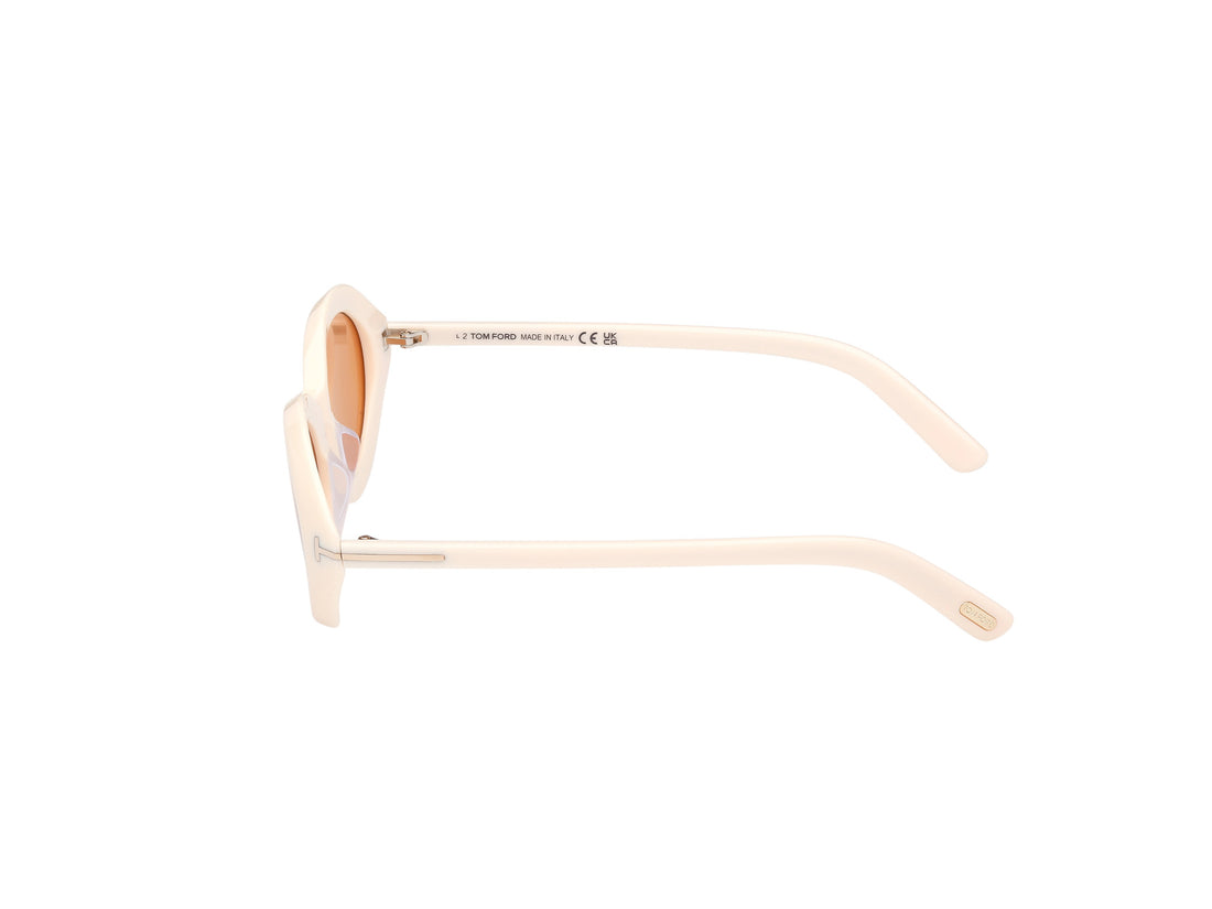 Sunčane naočale tom ford ft1186 carmen 25e beige oval femenino veličina 51mm - Detaljni prikaz