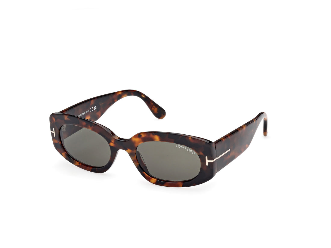 Occhiali da sole tom ford ft1187 52n havana oval unisex taglia 52mm - Vista principale