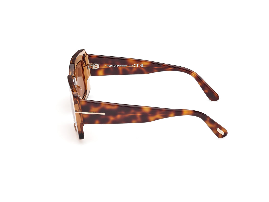 Sunčane naočale tom ford ft1188 brigitta 45e marron rectangular femenino veličina 50mm - Detaljni prikaz