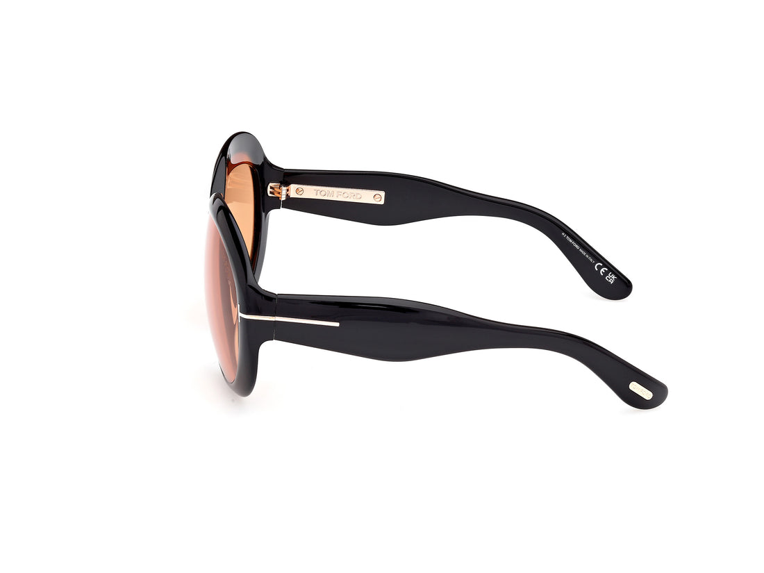 Sunčane naočale tom ford ft1193 angellica 01e negro round femenino veličina 58mm - Detaljni prikaz