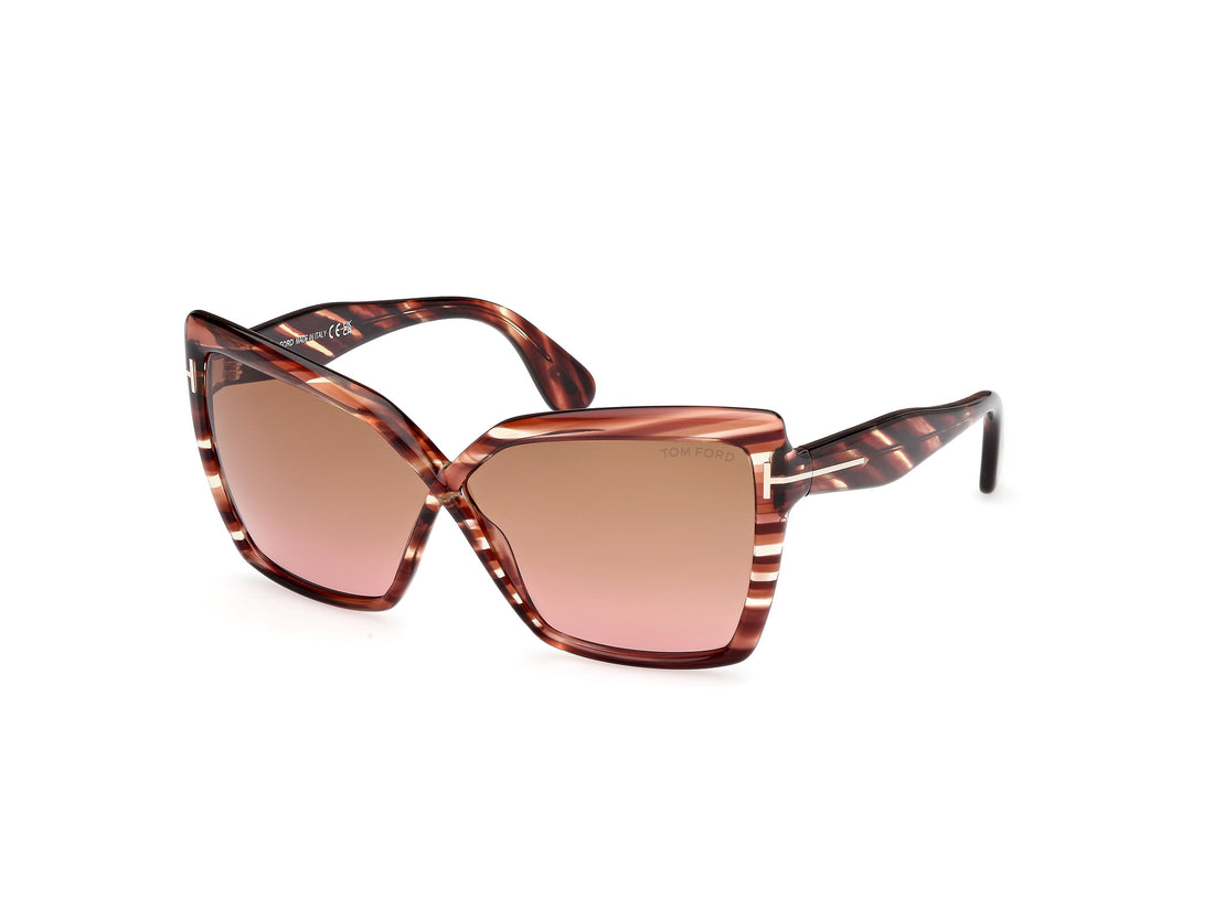 Sunčane naočale tom ford ft1195 fiore 54f havana butterfly femenino veličina 63mm - Glavni prikaz