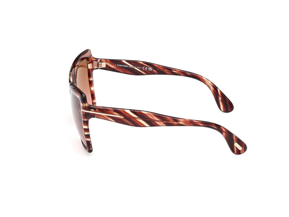 Sunčane naočale tom ford ft1195 fiore 54f havana butterfly femenino veličina 63mm - Detaljni prikaz