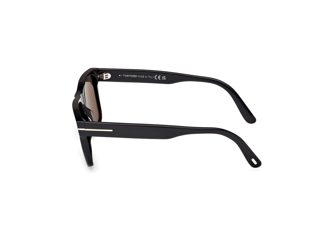 Occhiali da sole tom ford ft1205 calder 01a negro square masculino taglia 55mm - Vista dettagliata