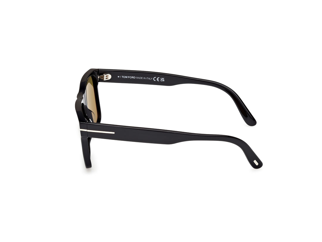 Sunčane naočale tom ford ft1205 calder 01h negro square masculino veličina 55mm - Detaljni prikaz