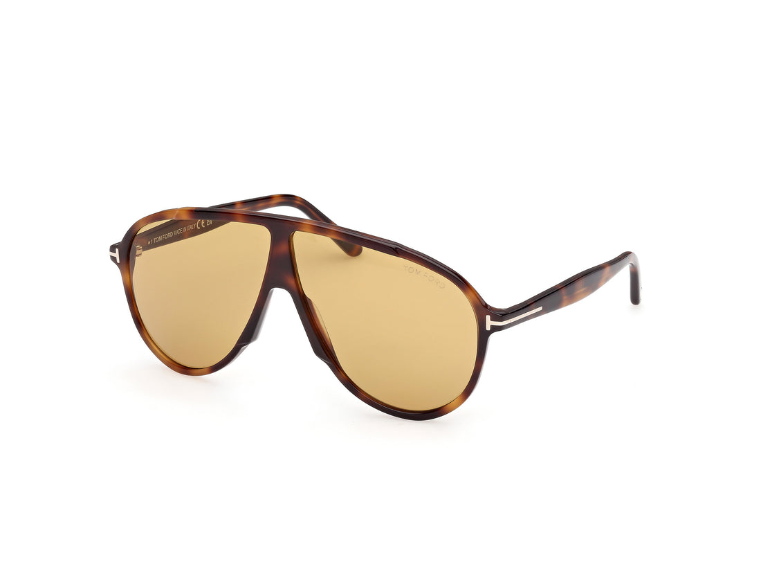Lunettes de soleil tom ford ft1211 vladimir 53e havana pilot masculino taille 65mm - Vue principale