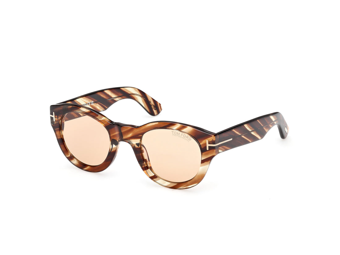Sunčane naočale tom ford ft1212 lucinda 55e havana round unisex veličina 48mm - Glavni prikaz