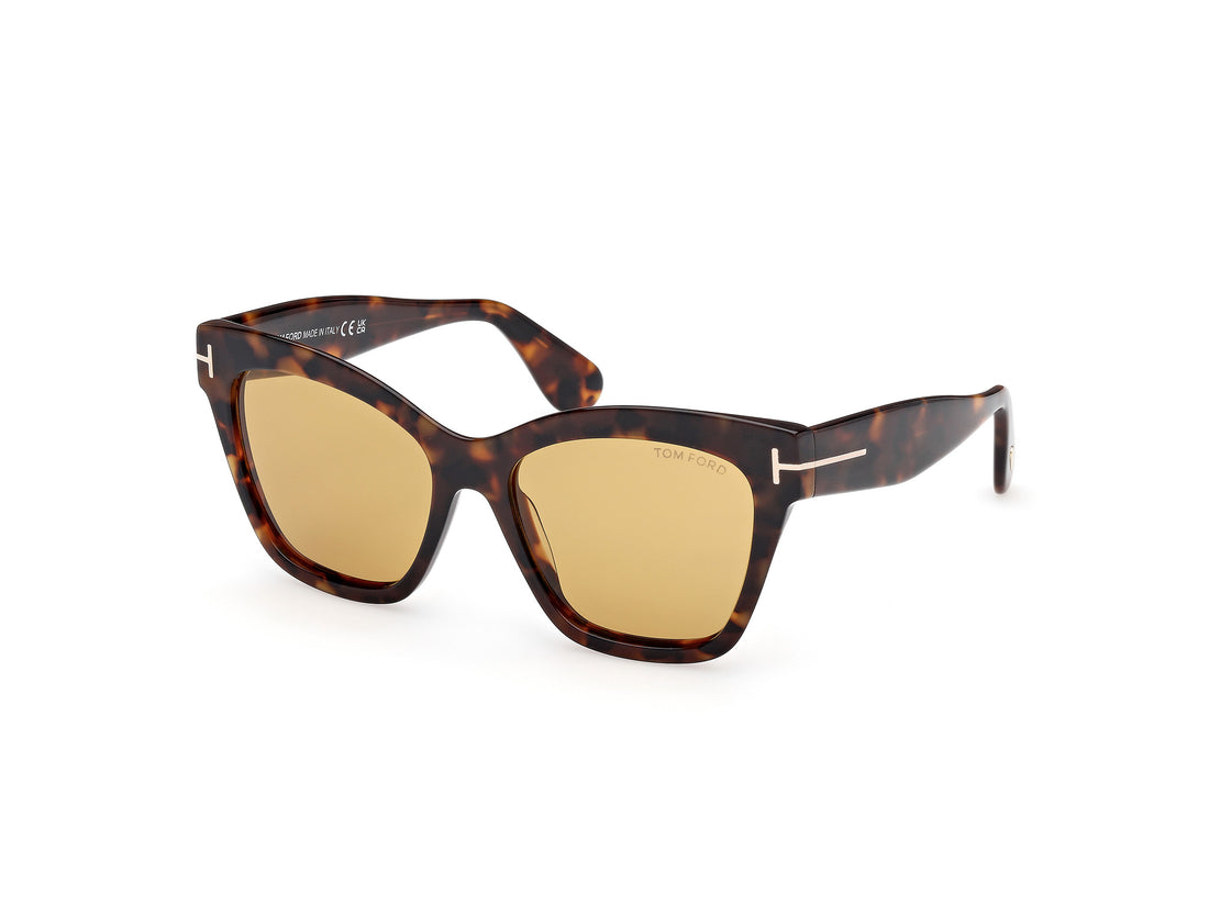 Sonnenbrillen tom ford ft1217 elvira 52e havana butterfly femenino größe 55mm - Hauptansicht