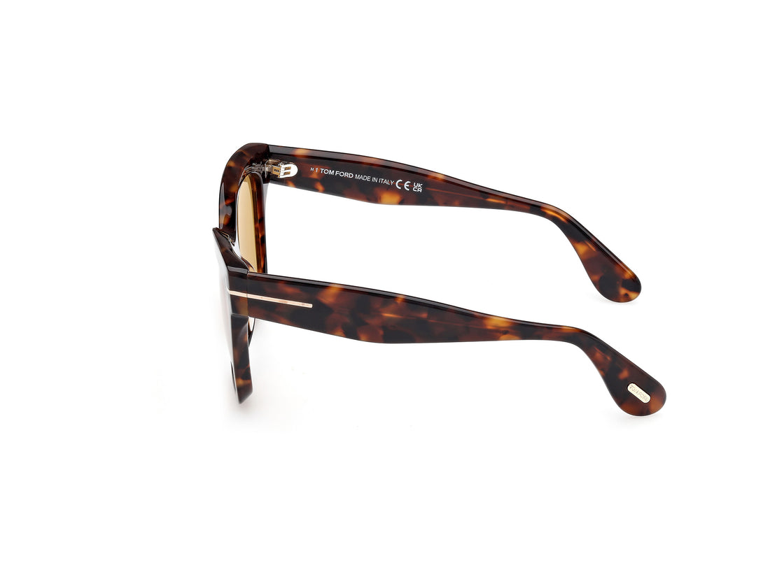 Sonnenbrillen tom ford ft1217 elvira 52e havana butterfly femenino größe 55mm - Detailansicht
