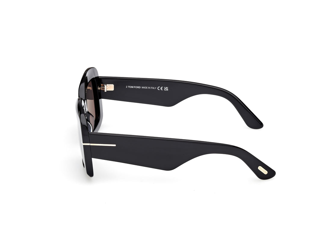 Occhiali da sole tom ford ft1218 venetia 01a negro rectangular femenino taglia 53mm - Vista dettagliata