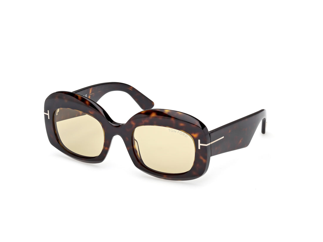 Sunčane naočale tom ford ft1219 carmen-02 52e havana rectangular femenino veličina 53mm - Glavni prikaz
