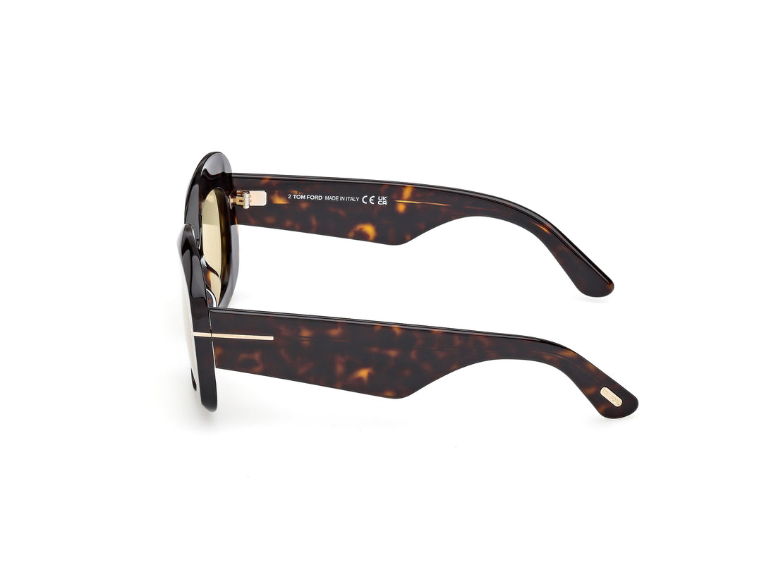 Sunčane naočale tom ford ft1219 carmen-02 52e havana rectangular femenino veličina 53mm - Detaljni prikaz