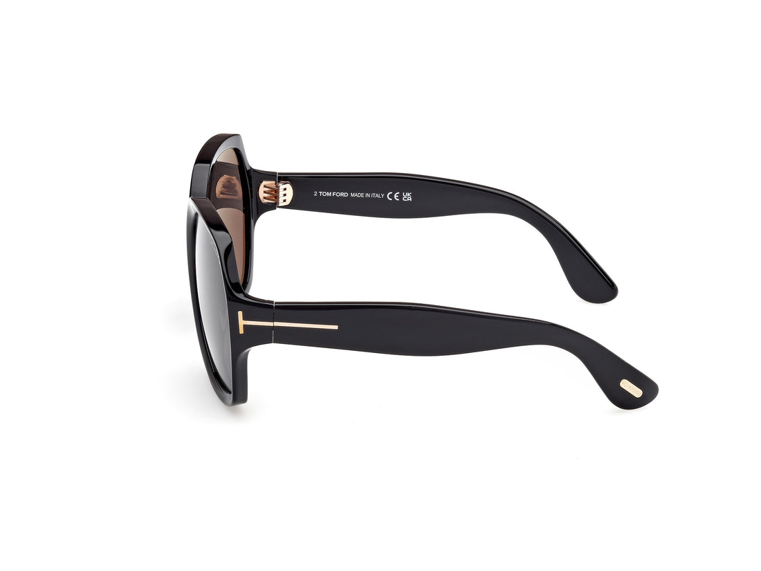 Okulary przeciwsłoneczne tom ford ft1221 saffron 01a negro square femenino rozmiar 60mm - Widok szczegółowy