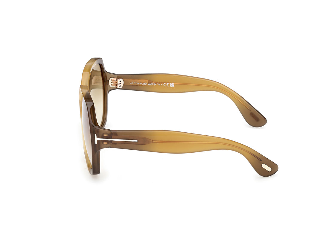 Sunčane naočale tom ford ft1221 saffron 41f amarillo square femenino veličina 60mm - Detaljni prikaz