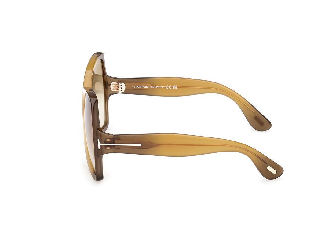Gafas de sol tom ford ft1222 jerry 41f amarillo butterfly femenino talla 60mm - Vista de detalle