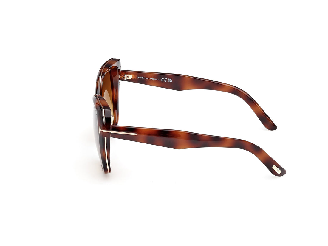 Gafas de sol tom ford ft1223 plum 53f havana butterfly femenino talla 58mm - Vista de detalle