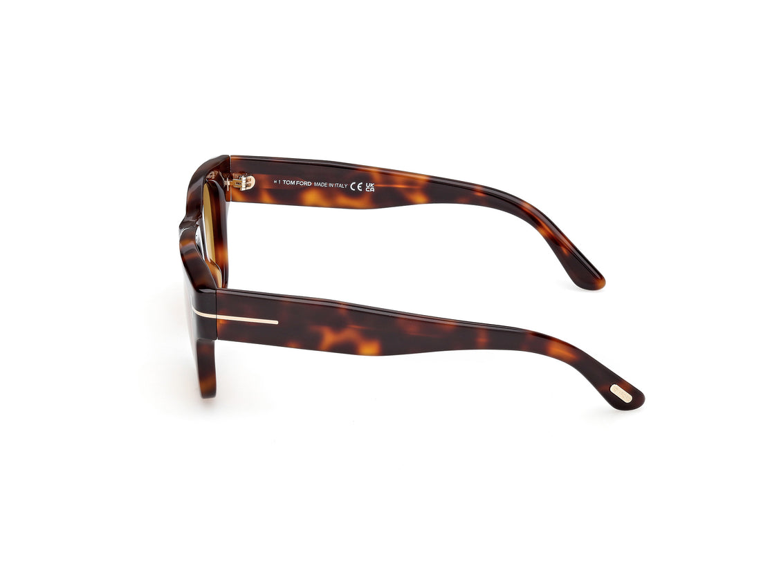 Gafas de sol tom ford ft1280 53e havana square masculino talla 53mm - Vista de detalle