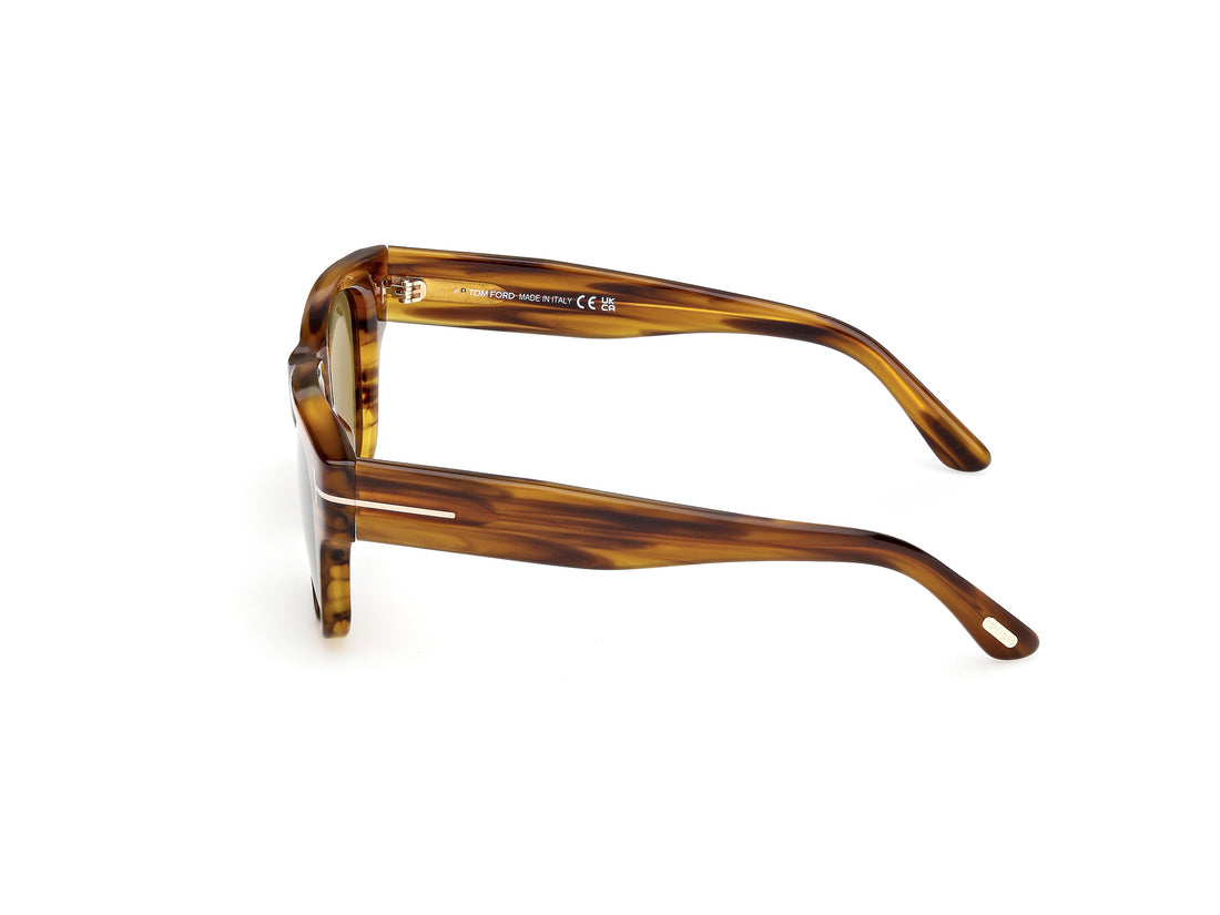 Gafas de sol tom ford ft1280 55n havana square masculino talla 53mm - Vista de detalle