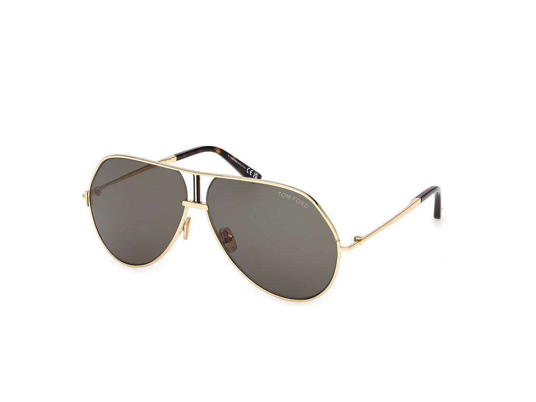 Gafas de sol tom ford ft1281 rickie-02 30n dorado navigator masculino talla 63mm - Vista principal