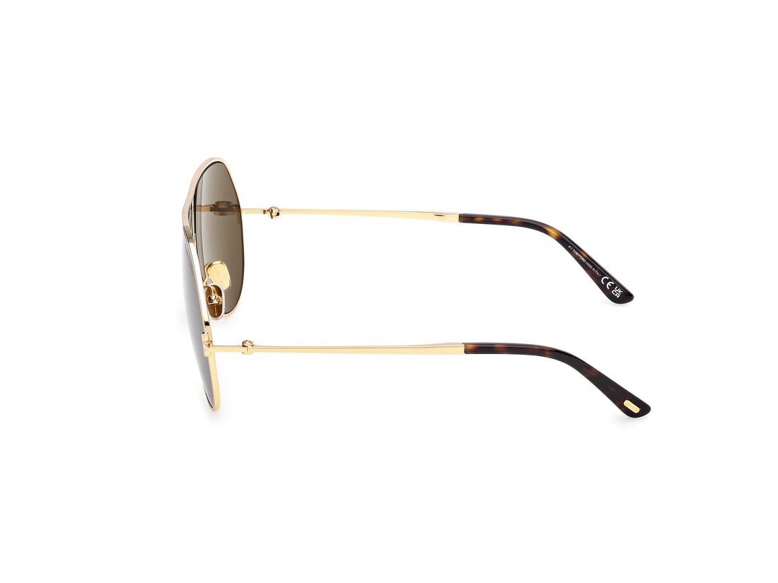 Gafas de sol tom ford ft1281 rickie-02 30n dorado navigator masculino talla 63mm - Vista de detalle