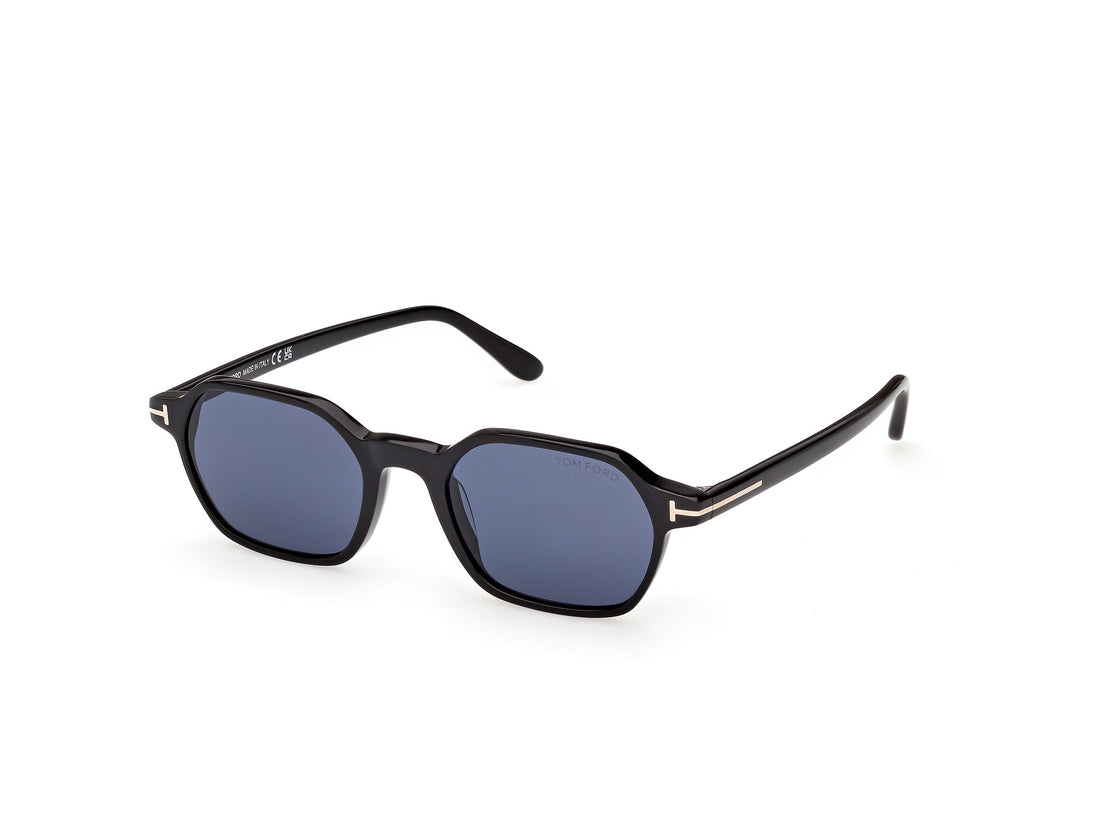 Occhiali da sole tom ford ft1301 joey-02 01v negro geometric masculino taglia 51mm - Vista principale