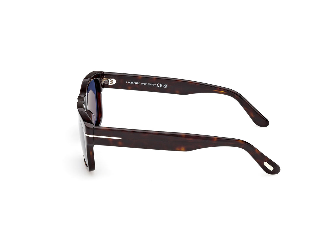 Gafas de sol tom ford ft1303 smith-02 52v havana rectangular masculino talla 55mm - Vista de detalle
