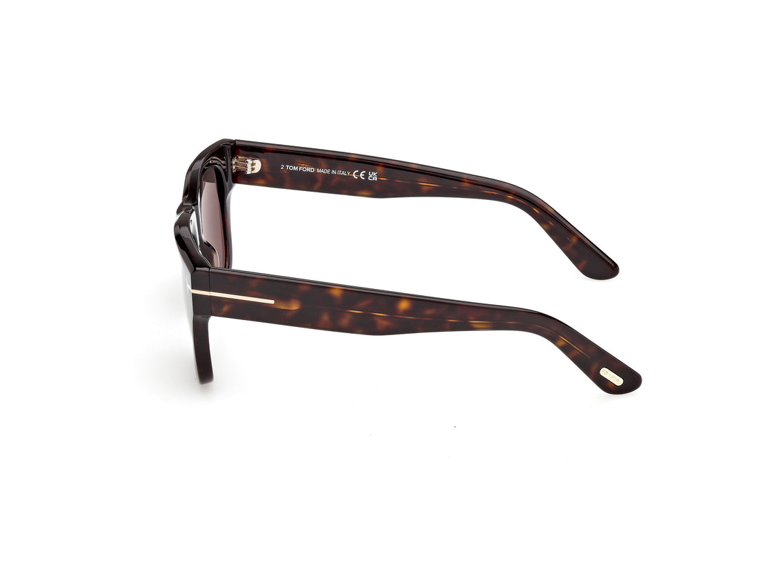 Gafas de sol tom ford ft1304 finn-02 52a havana square masculino talla 53mm - Vista de detalle