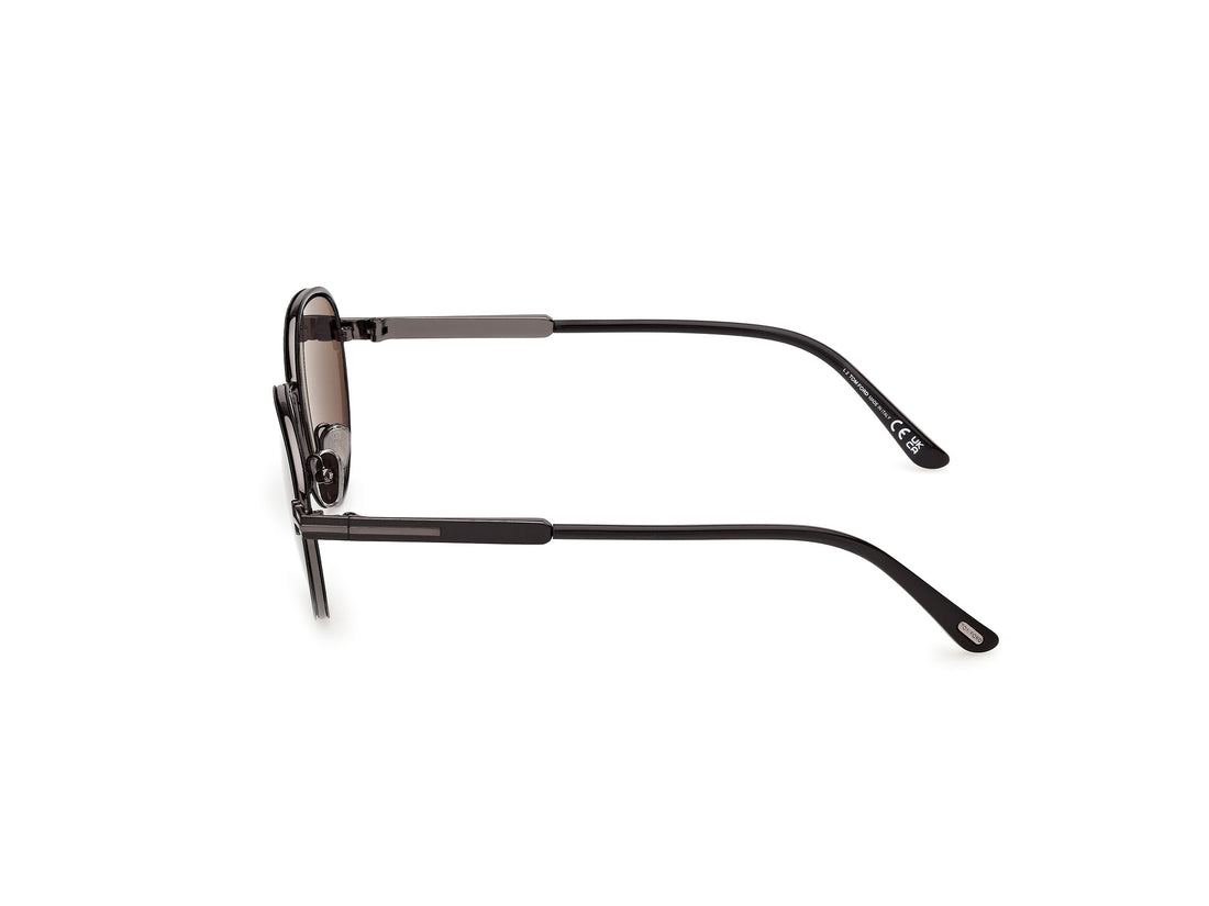 Sonnenbrillen tom ford ft1339 jet-02 01a negro round unisex größe 51mm - Detailansicht