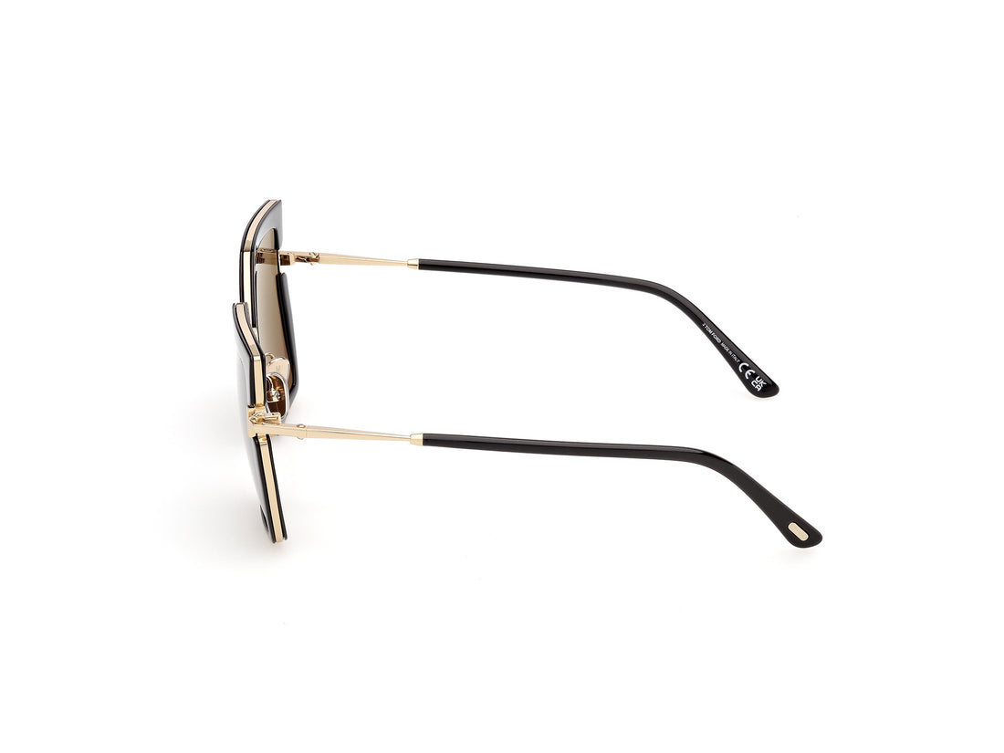 Sonnenbrillen tom ford ft1418 quinn-02 01a negro square femenino größe 54mm - Detailansicht