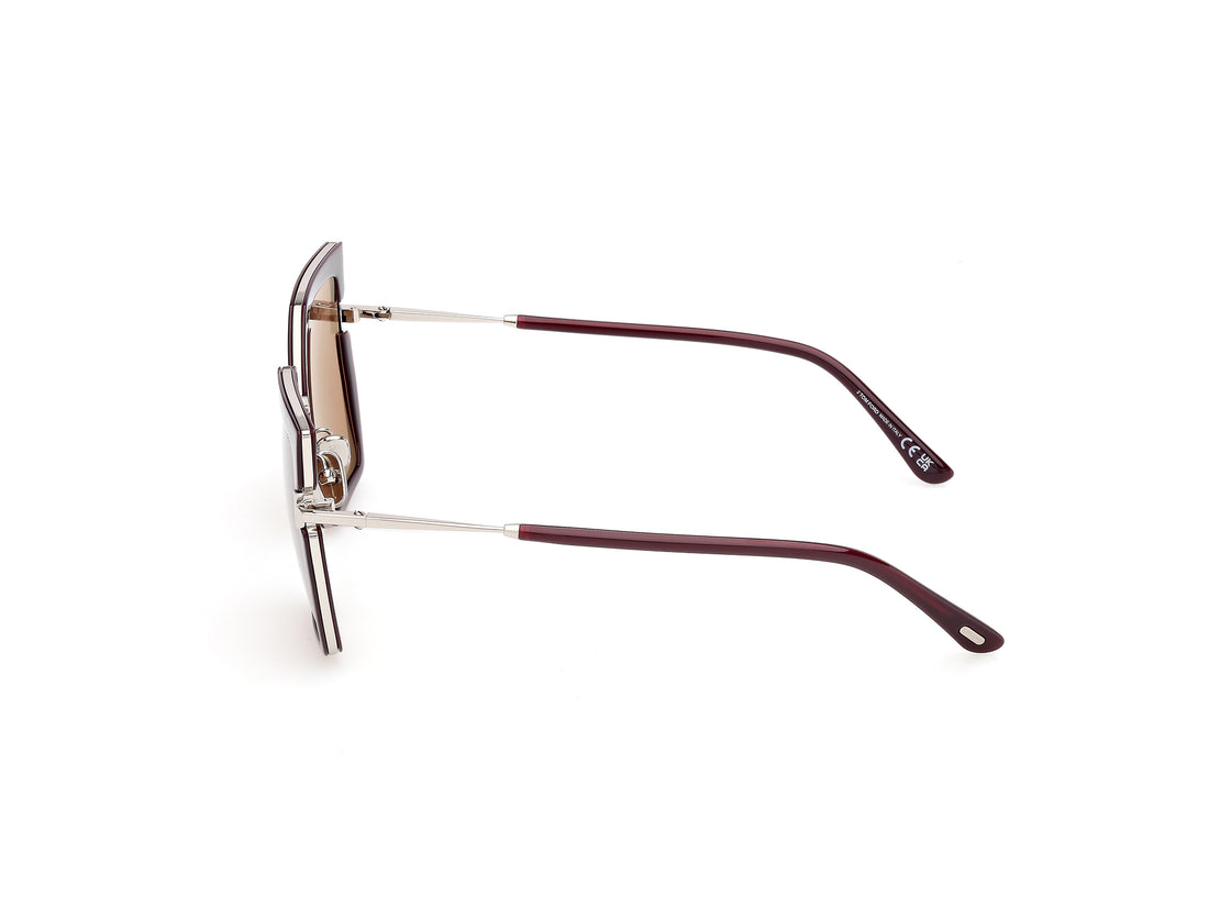 Sonnenbrillen tom ford ft1418 quinn-02 81e violeta square femenino größe 54mm - Detailansicht