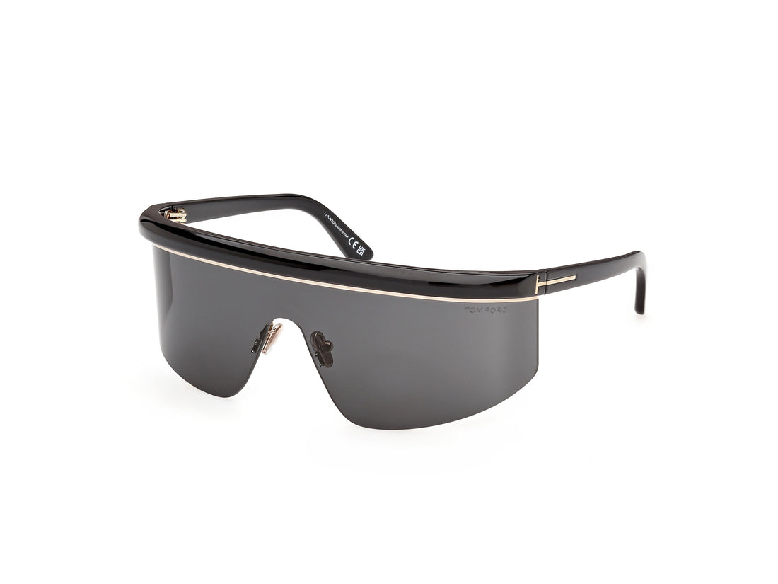 Sonnenbrillen tom ford ft1431 west-02 01a negro shield unisex größe 0mm - Detailansicht