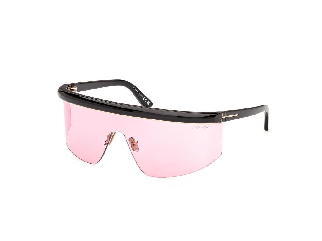 Sonnenbrillen tom ford ft1431 west-02 01s negro shield unisex größe 0mm - Detailansicht