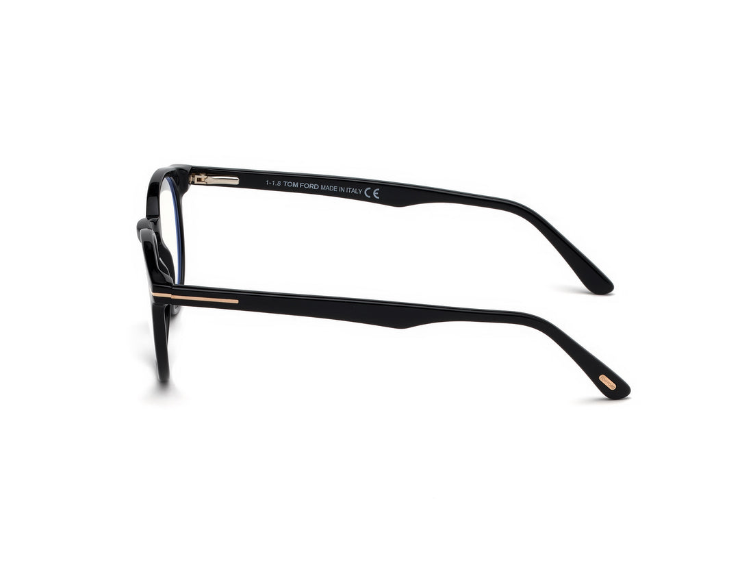Brillen tom ford ft5557-b 001 negro round unisex größe 48mm - Detailansicht